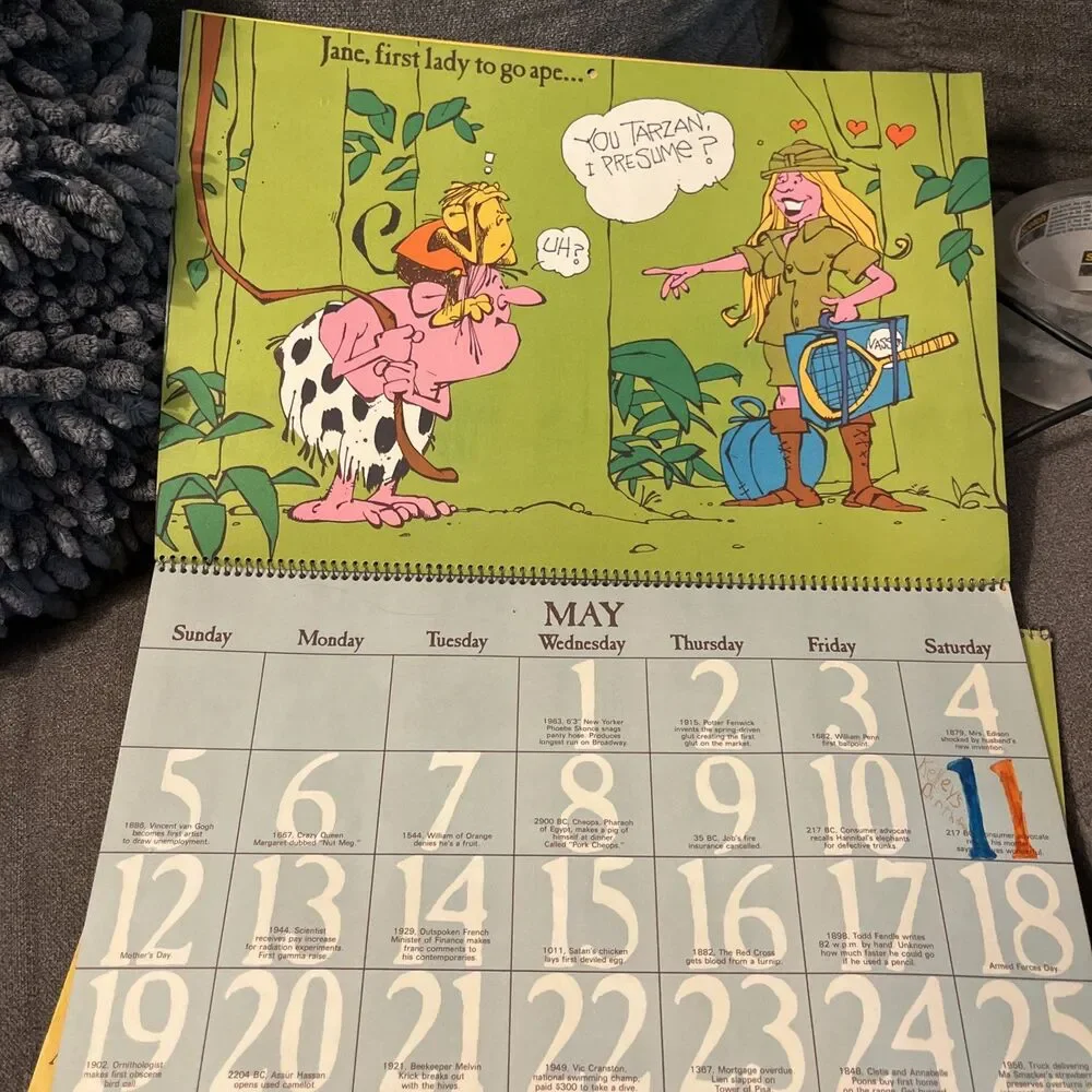Vintage Hallmark Calendar 1974 First Ladies Historical OKT/Colson Louis Marak